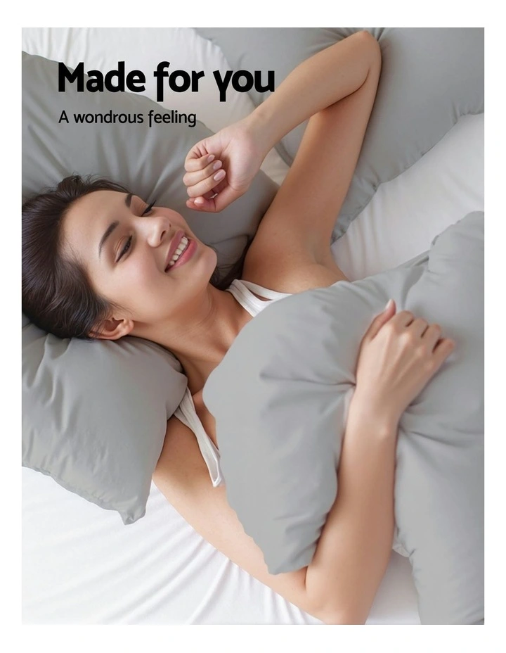 King Classic Quilt Cover Set in Grey image 2