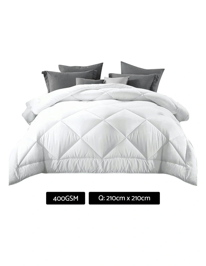 Queen Size 400GSM Microfibre Bamboo Quilt image 7