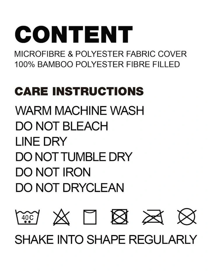 Microfibre Bamboo Super King Quilt in White image 7