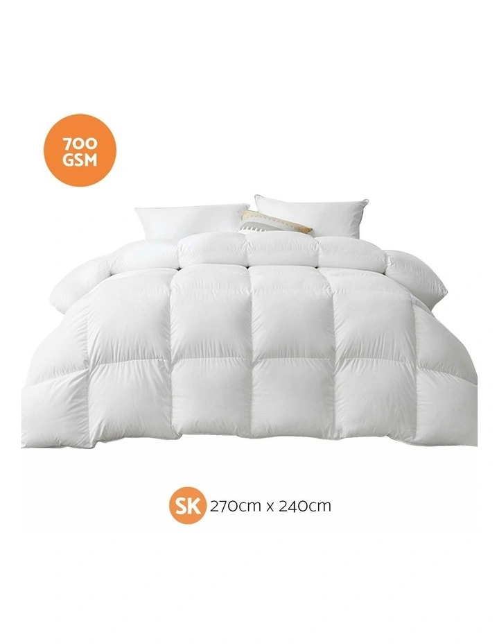 Duck Down Feather Quilt Super King 700GSM image 7