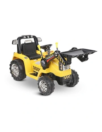 Kids Electric Ride On Car Bulldozer Digger Yellow