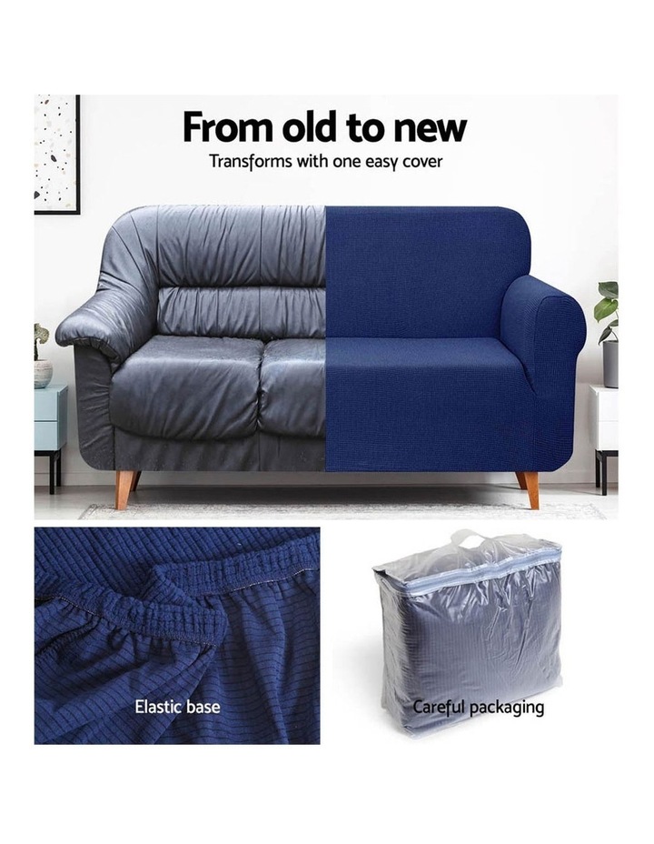artiss high stretch sofa cover couch lounge protector slipcovers 2 seater navy