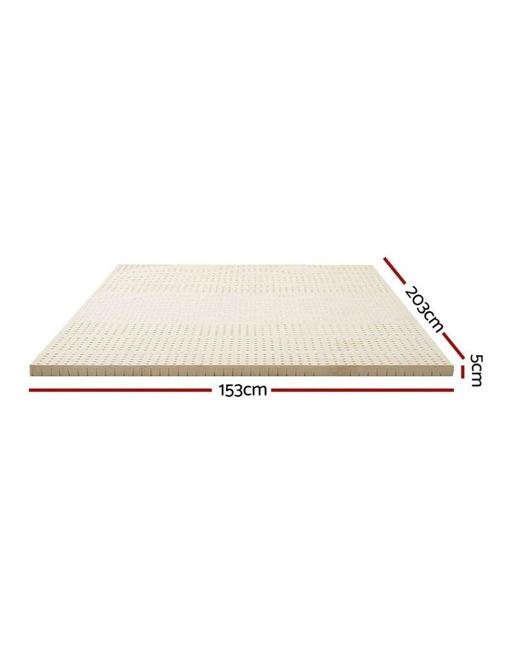 Latex Mattress Topper Queen 5cm in Cream image 7