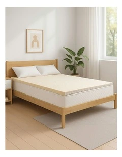 Latex Mattress Topper 7.5cm Queen in Cream