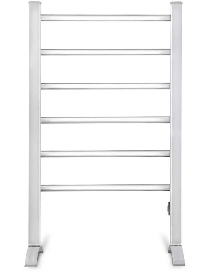 Electric Heated Towel Rail Rack Freestanding Clothes Dry Warmer 6 Bars image 3