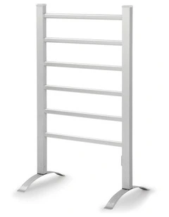 Electric Heated Towel Rail Rack with Timer Clothes Dry Warmer 6 Bars