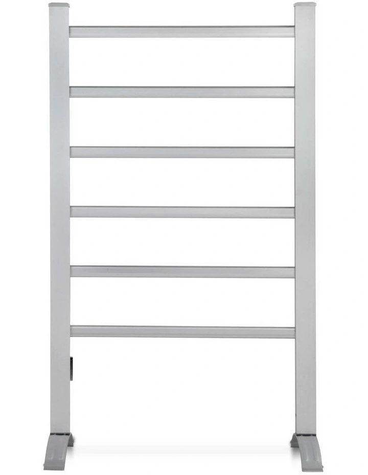 Electric Heated Towel Rail Rack with Timer Clothes Dry Warmer 6 Bars image 3