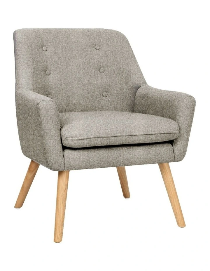 Artiss Armchair Linen Fabric Anne Beige image 1