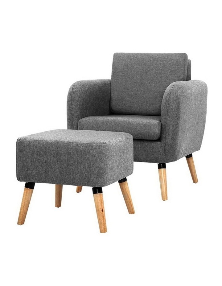 Artiss Lounge Chair Armchair With Ottoman Myer