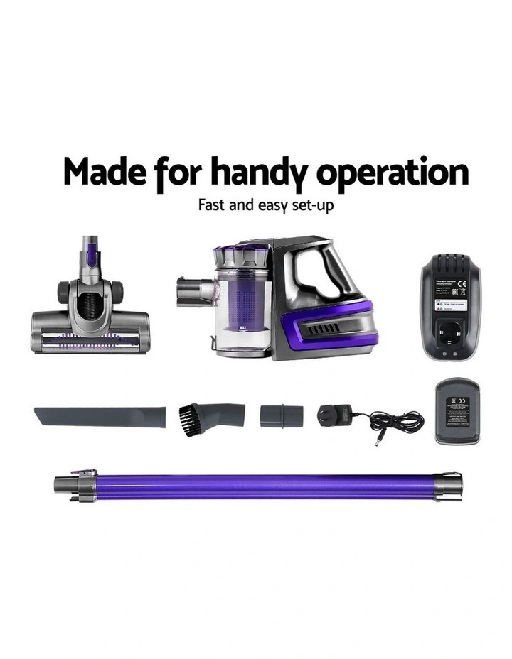 Handheld Bagless Vacuum 150W in Purple image 7