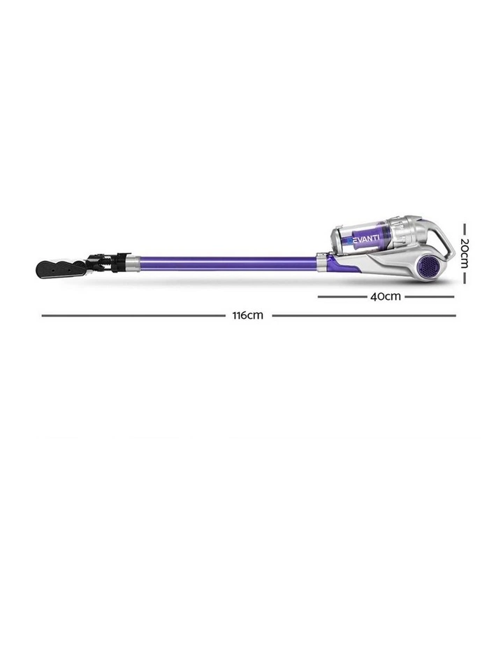 Devanti Handheld Cordless Roller Brush Vacuum Purple 150W image 2