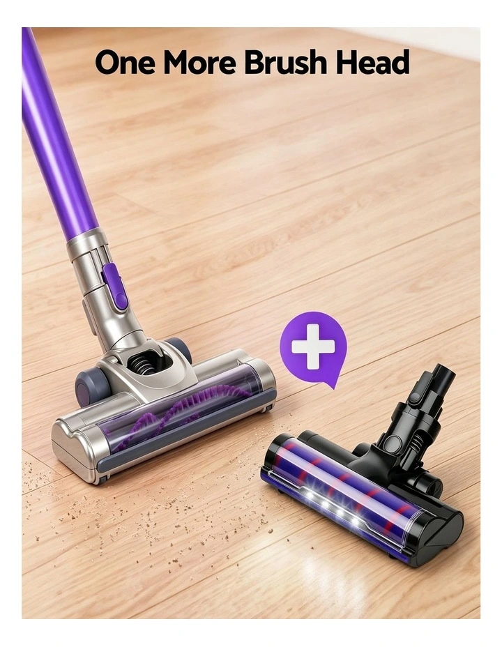 150 Cordless Vacuum Cleaner 3-in-1, 2 Brush Heads image 2