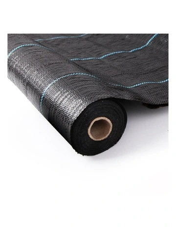 1.83m X 100m Weedmat Weed Control Mat Woven Fabric Gardening Plant PE Black