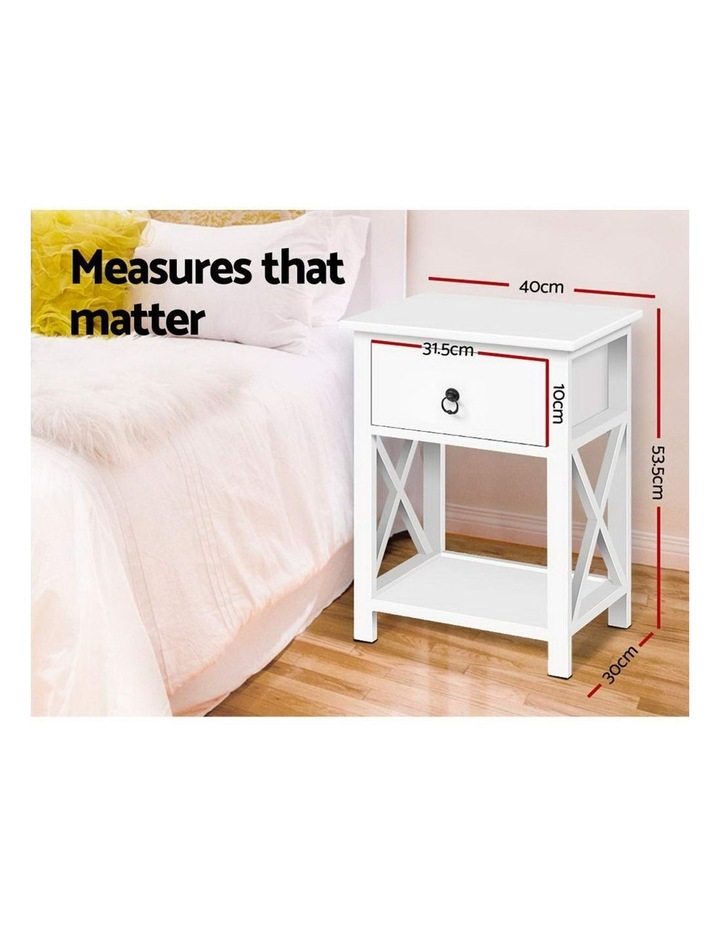 Artiss Bedside Tables Drawers Side Table Nightstand Lamp Chest Unit Cabinet X2 Myer