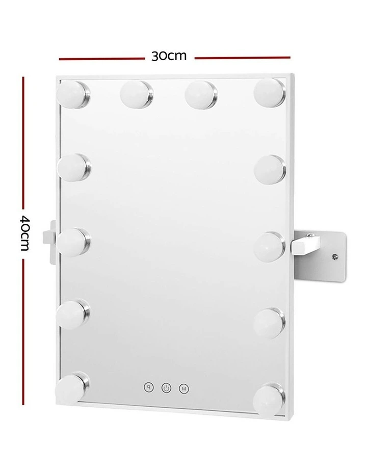 Embellir Hollywood LED Bulbs Light Vanity Wall Makeup Mirror In White MYER