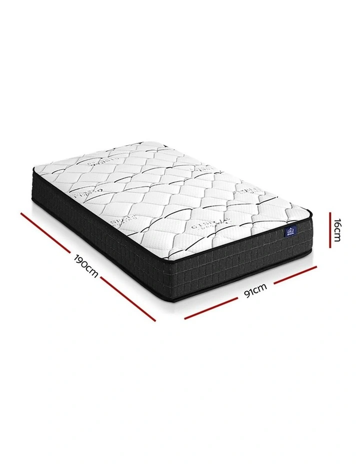 Glay Series Bonnell Spring Mattress 16cm in White image 7