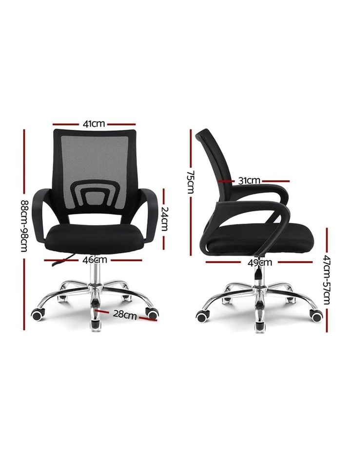 artiss office chair gaming chair computer mesh chairs executive mid back black myer