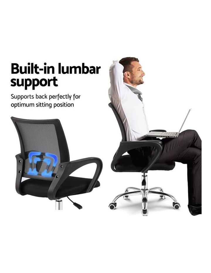 artiss office chair gaming chair computer mesh chairs executive mid back black myer