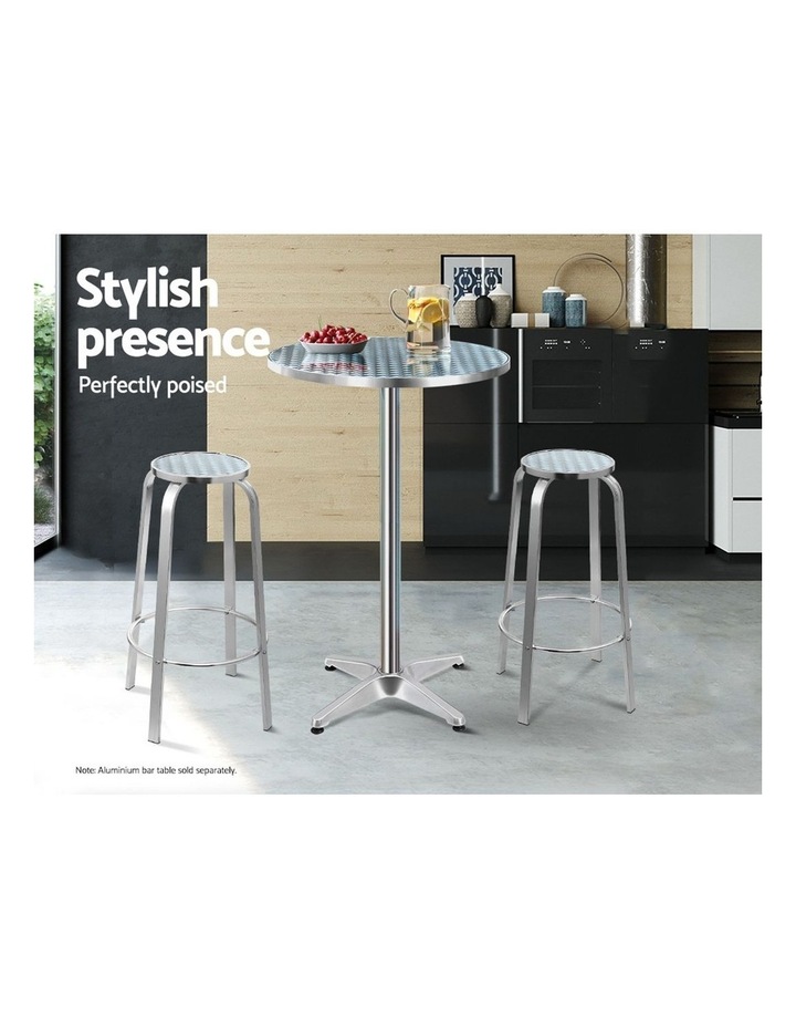 Gardeon Outdoor Bar Stools Patio Furniture Indoor Bistro Kitchen Aluminum X2 Myer