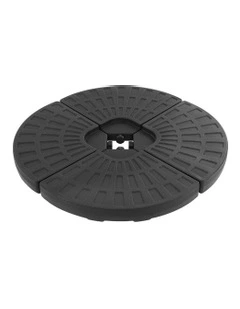 Outdoor Umbrella Stand 4 x Base Pod Plate Sand/Water Patio Cantilever Fanshaped