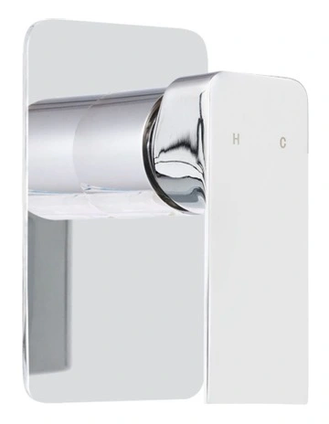 Shower Mixer Tap Wall Bath Taps Brass Hot Cold Basin Bathroom in Chrome
