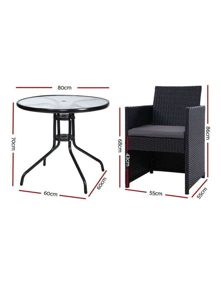 Gardeon Patio Furniture Dining Chairs Table Patio Setting Bistro Set Wicker Tea Coffee Cafe Bar Set Myer