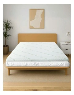 Giselle Memory Foam Mattress Topper Queen Bed Cool Gel Bamboo Cover 10CM