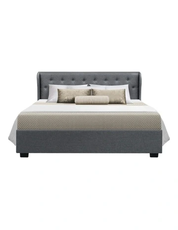 Issa Gas Lift Bed Frame in Grey