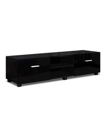 High Gloss Entertainment Unit 140cm in Black