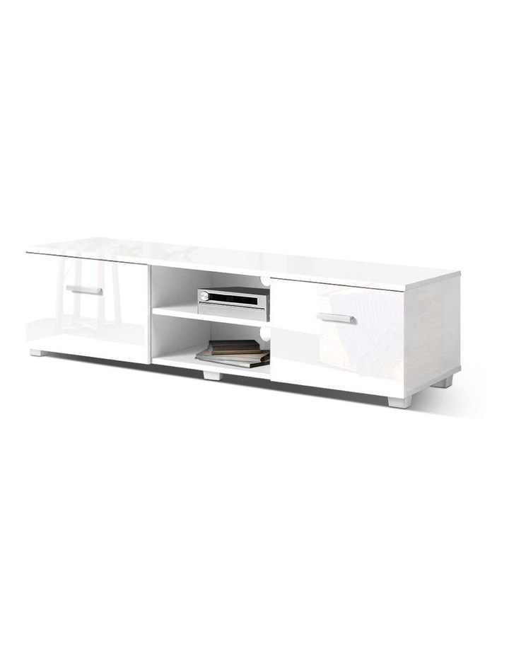 TV Cabinet Entertainment Unit Stand High Gloss Furniture Storage Drawers 140cm