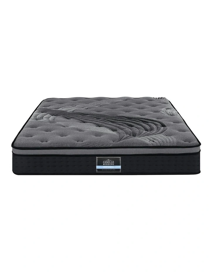 Alanya Bamboo Euro Top Pocket Spring Double Size Mattress 34cm in Grey image 6