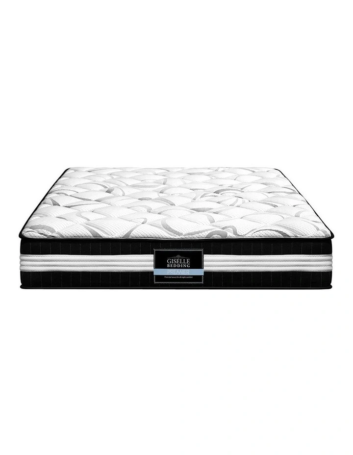 Double Size Euro Spring Foam Mattress in White image 2