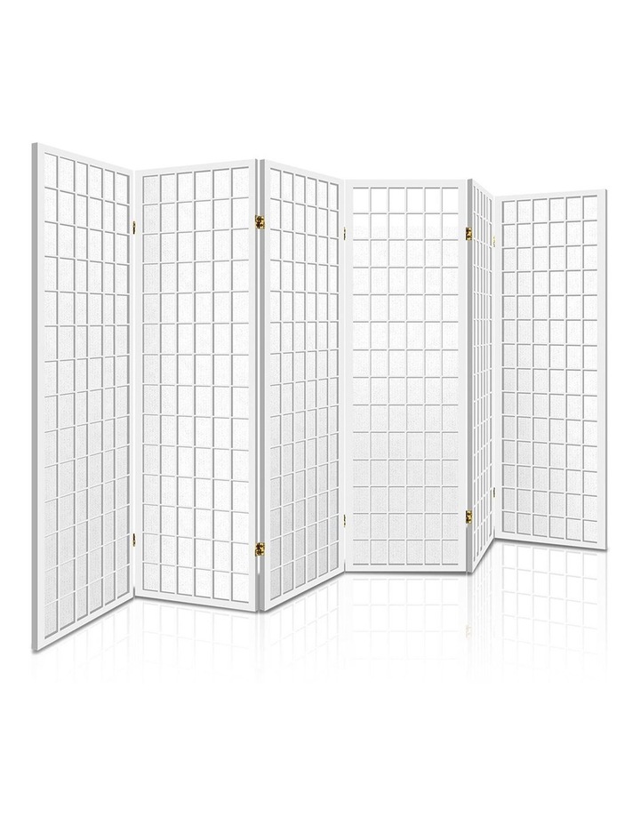 6 Panel Room Divider Screen Wooden Timber White Fold Stand Privacy