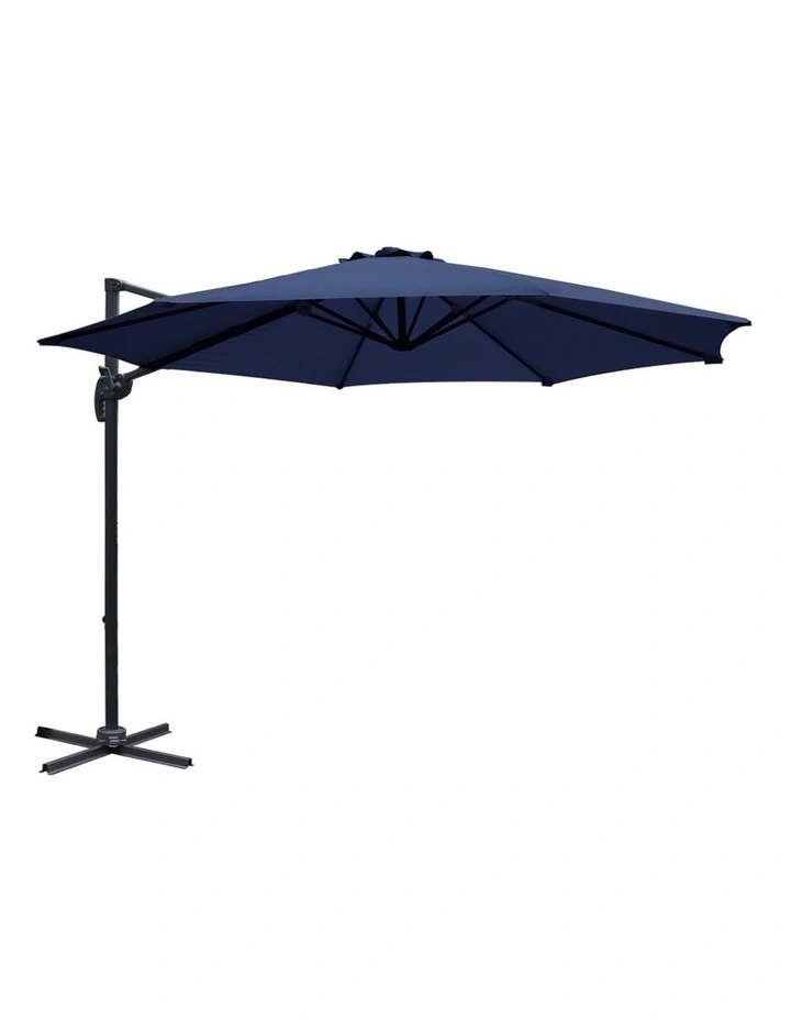 Instahut Deluxe Roma Outdoor Furniture Garden Umbrella Patio 360 Degree Navy Myer Instahut Deluxe Roma Outdoor Furniture, Roma Outdoor Furniture
