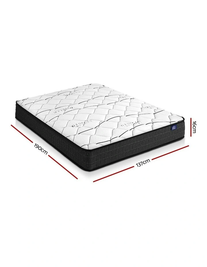 Bonnell Medium Firm Foam Spring Double Size Mattress 16cm in White image 7