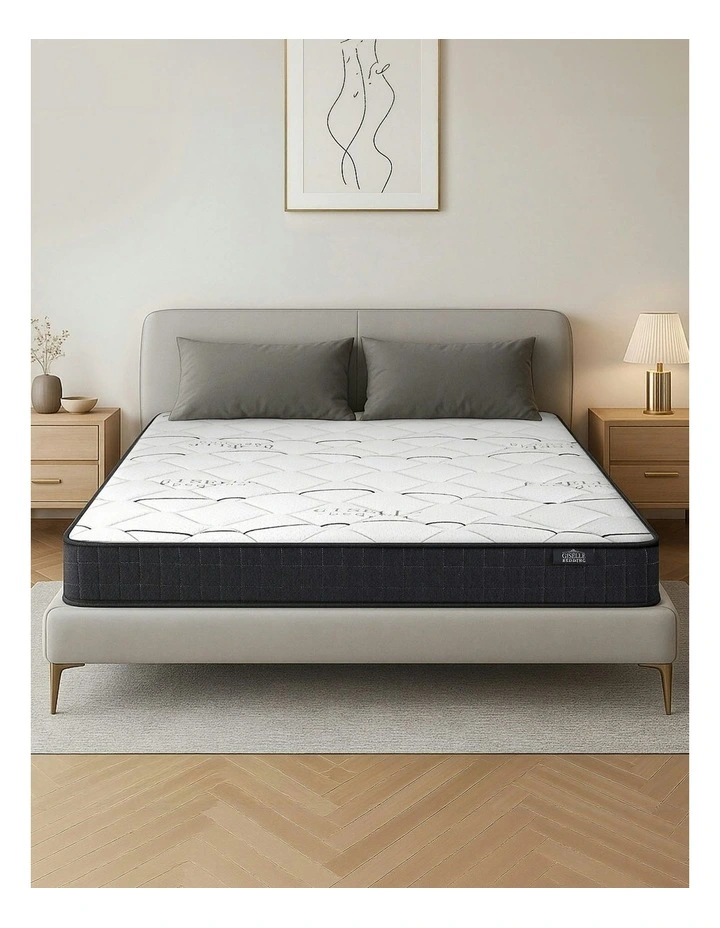 Bonell Medium Firm Foam Spring Queen Size Mattress 16cm in White image 1