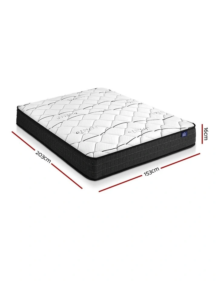 Bonell Medium Firm Foam Spring Queen Size Mattress 16cm in White image 7