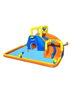 Inflatable Water Slide Jumping Castle Double Slides For Pool Playground