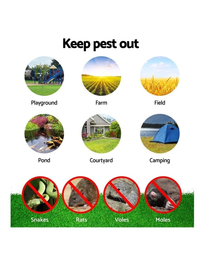 Snake Repeller 6X Multi Pulse Ultrasonic Battery Powered Pest Repellent image 7