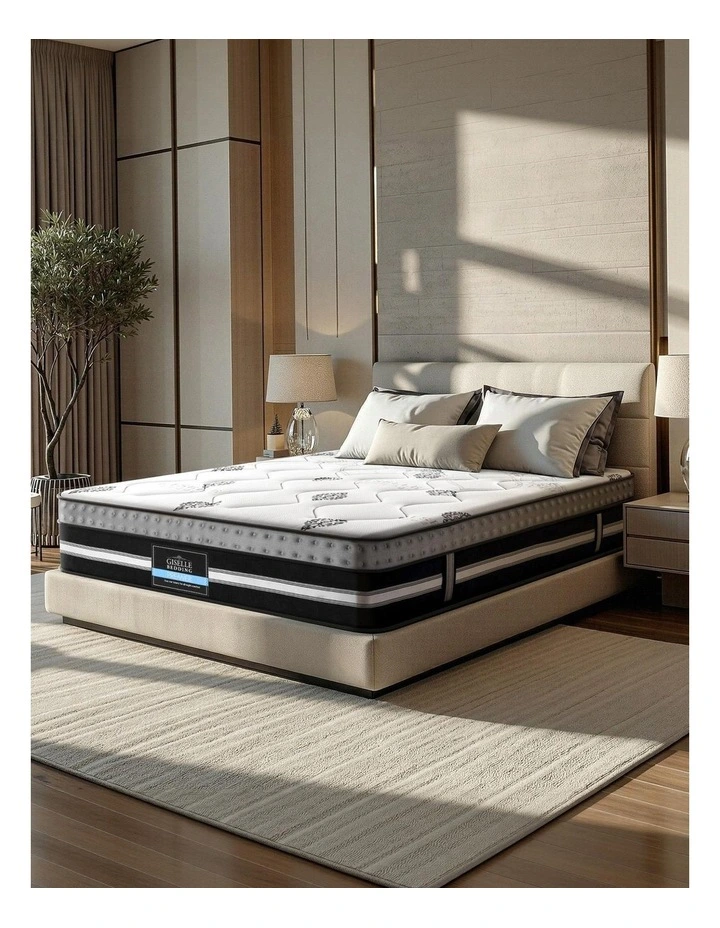 Queen Size Medium Firm Mattress 35cm in White image 1