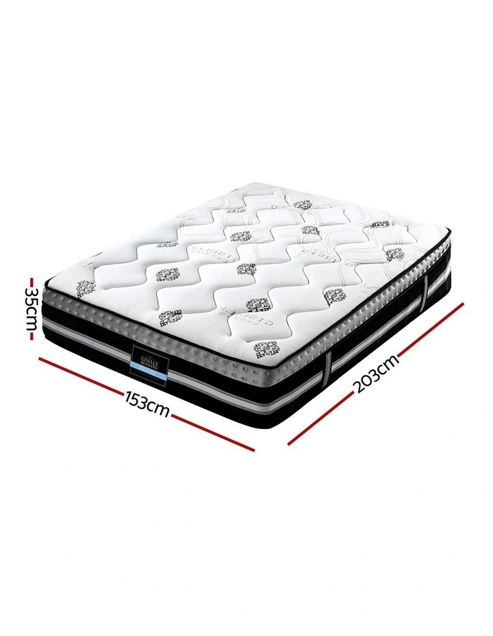 Queen Size Medium Firm Mattress 35cm in White image 4