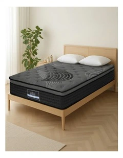 Pocket Spring Foam Bamboo Single Mattress 34cm in Black