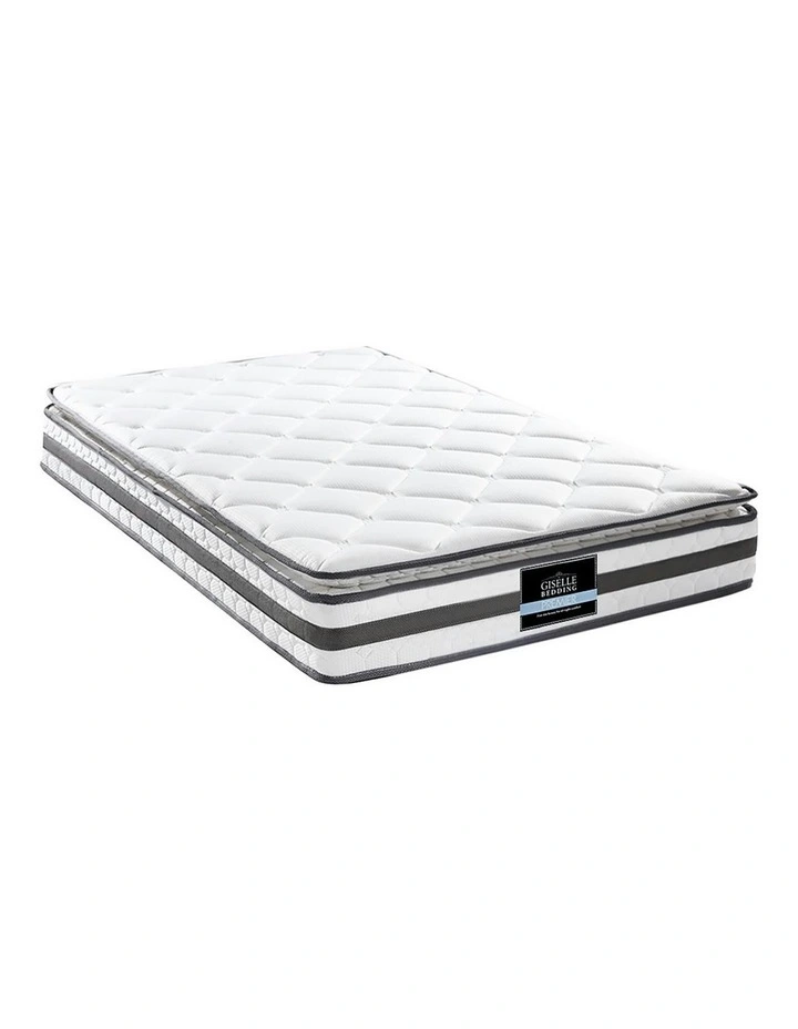 Bonnell Pillow Top Spring Foam Mattress 21cm in White image 1