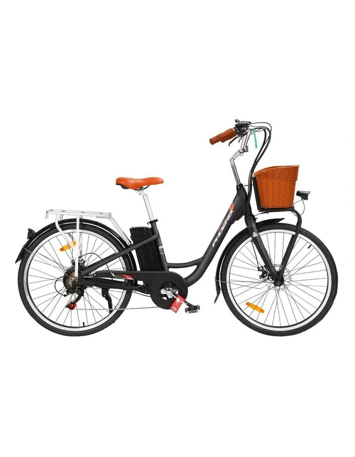 Phoenix 26 inch Electric Bicycle Black image 1