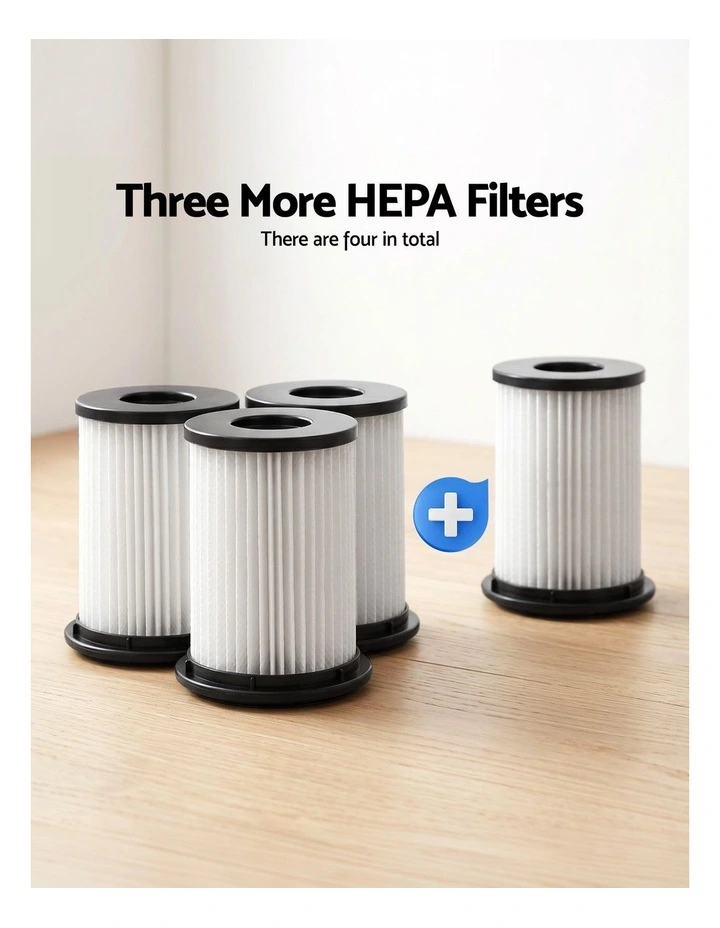 150 Cordless Vacuum Cleaner 3-in-1, 4 HEPA Filters image 2