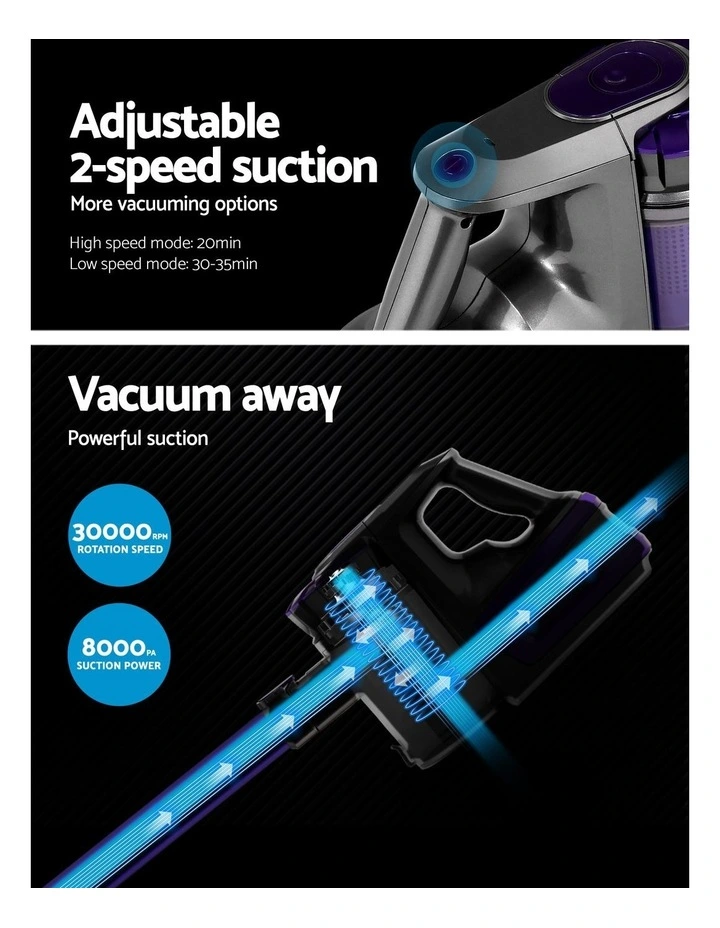 09E Cordless Vacuum Cleaner 3-in-1, 4 HEPA Filters image 3