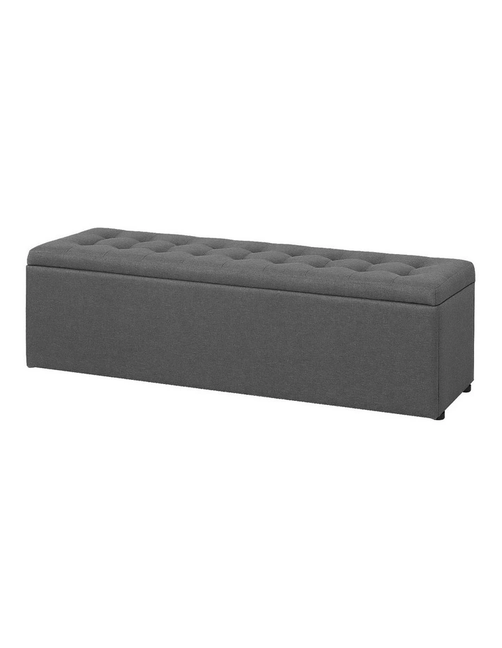 Storage Ottoman in Dark Grey image 1