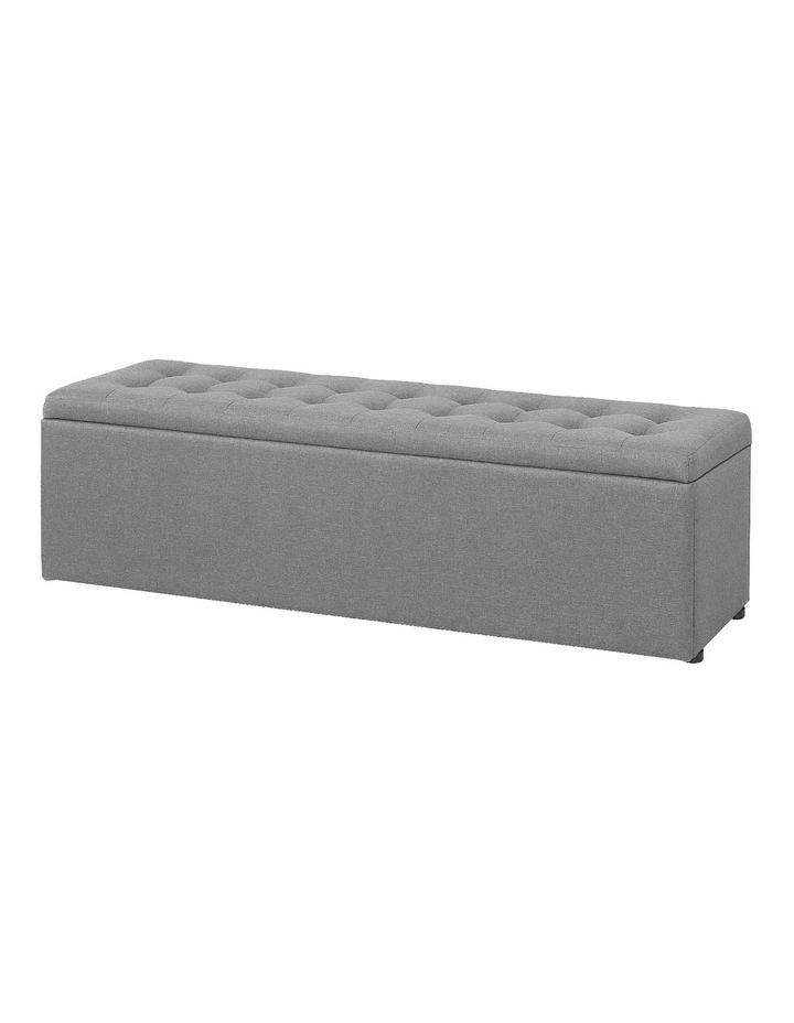 Storage Ottoman in Grey image 1