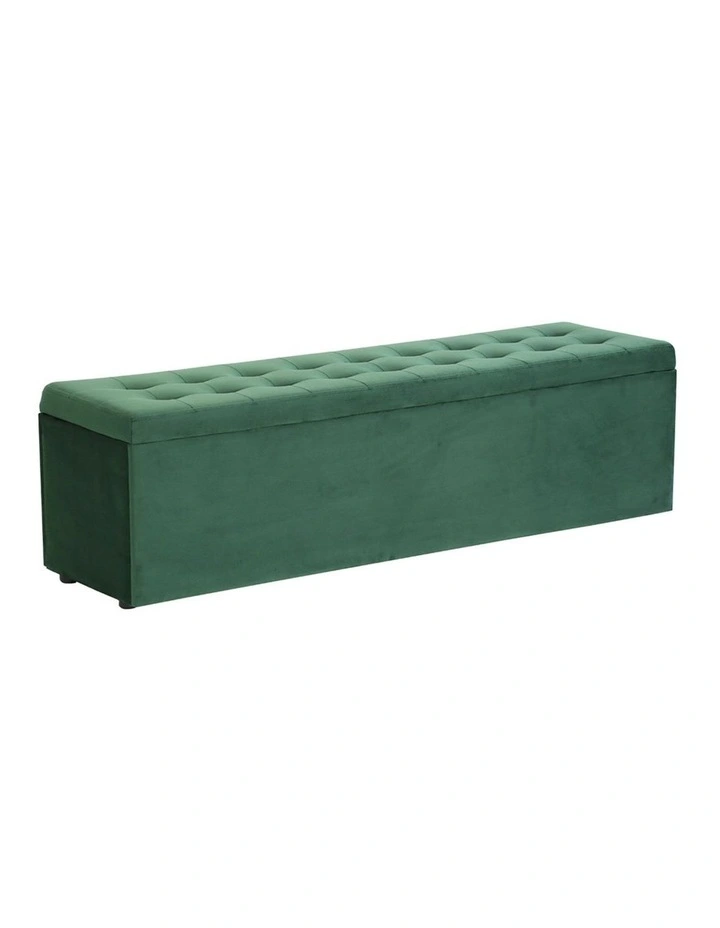 Storage Ottoman in Green image 1