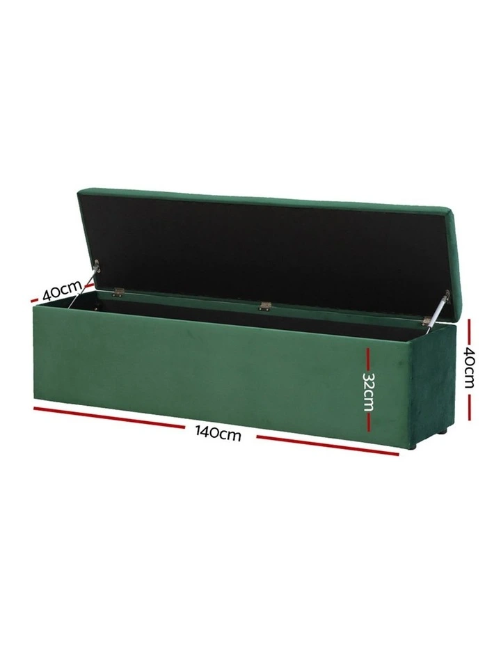 Storage Ottoman in Green image 4